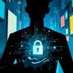 cybersecurity-concept-man-holding-padlock-futuristic-city